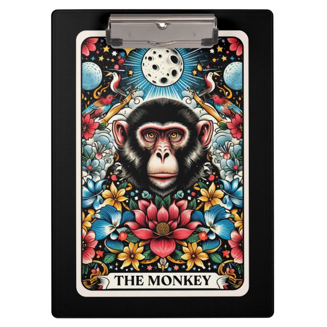 Pranchetas O Cartão Tarot do Macaco (Frente)