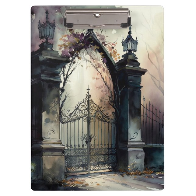 Pranchetas O Design 12 da série Gótica Cemetery Gate (Frente)