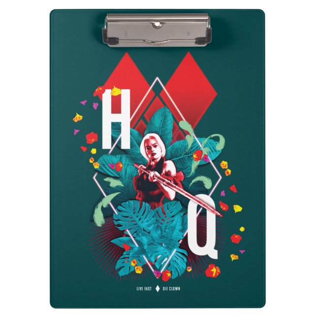 Pranchetas O Esquadrão Suicida | Harley Quinn Floral Diamond (Frente)