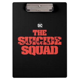 Pranchetas O Esquadrão Suicida Logotipo vermelho e preto