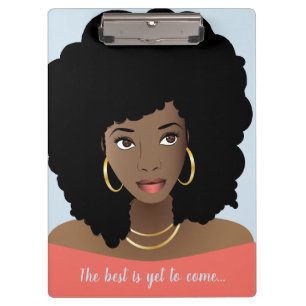 Pranchetas O melhor ainda está para vir! Mulher Negra, Azul C