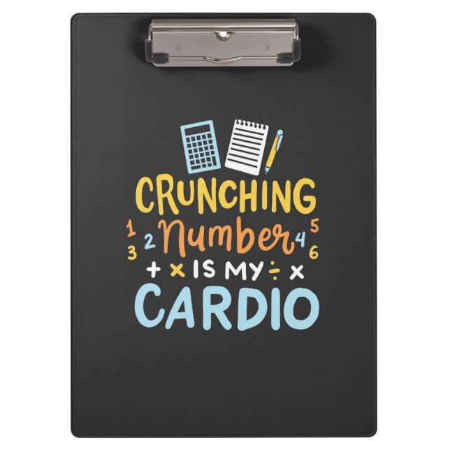 Pranchetas O Número De Chamada Contabilista É Meu Cardio (Frente)