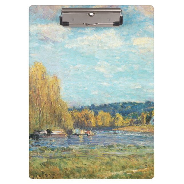 Pranchetas O Sena em Santo-Nuvem Alfred Sisley (Frente)