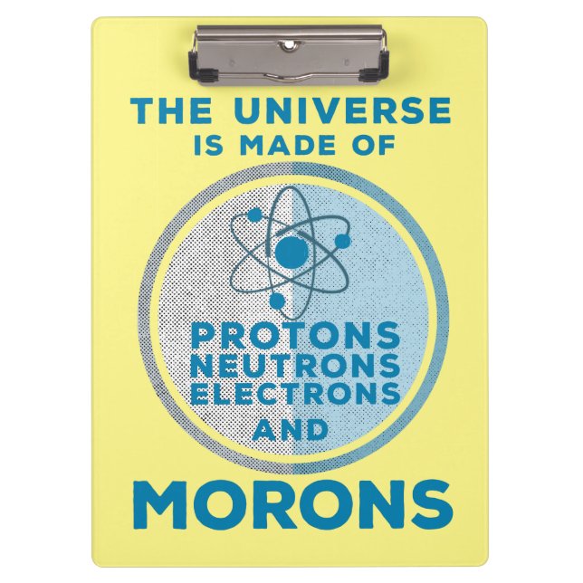 Pranchetas O Universo é feito de moral (Frente)