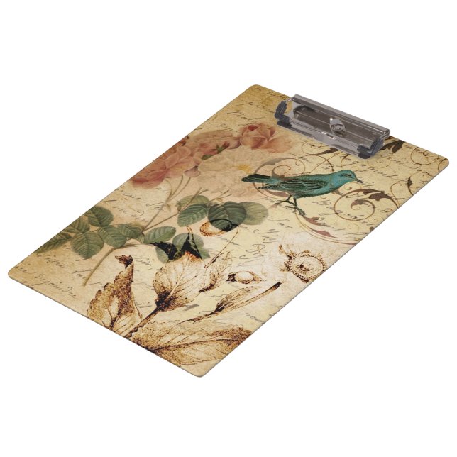 Pranchetas O Victorian Paris cor-de-rosa Scripts o pássaro (Inclinado)