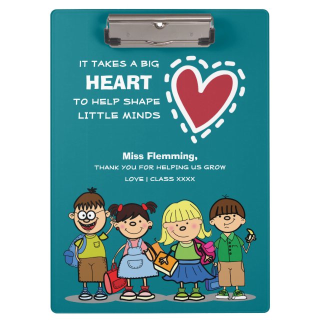 Pranchetas Obrigado, Professor. Presente personalizado (Frente)