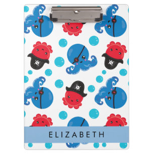 Pranchetas Octopus Pirata, Padrão Octopus, Mar, Seu Nome