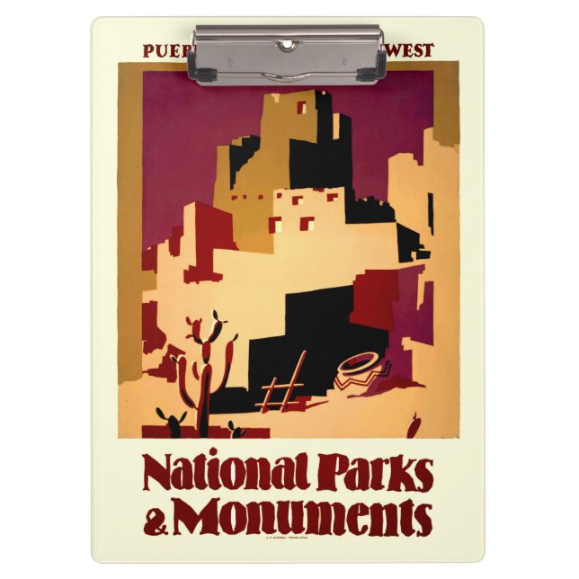 Pranchetas Oeste do Sudoeste Pueblo WPA Nacional (Frente)