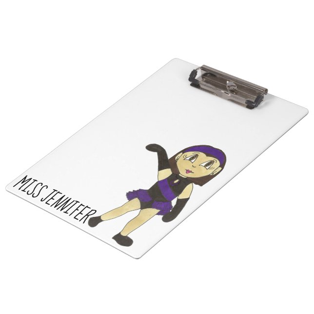 Pranchetas Oferta Personalizada de Instrutor de Dança Jazz (Inclinado)