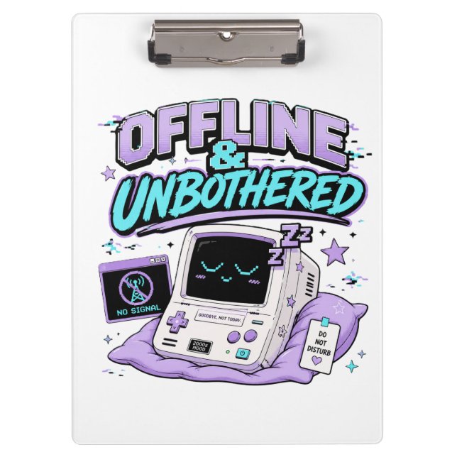 Pranchetas Offline e Sem Perturbações Sticker Retro (Frente)