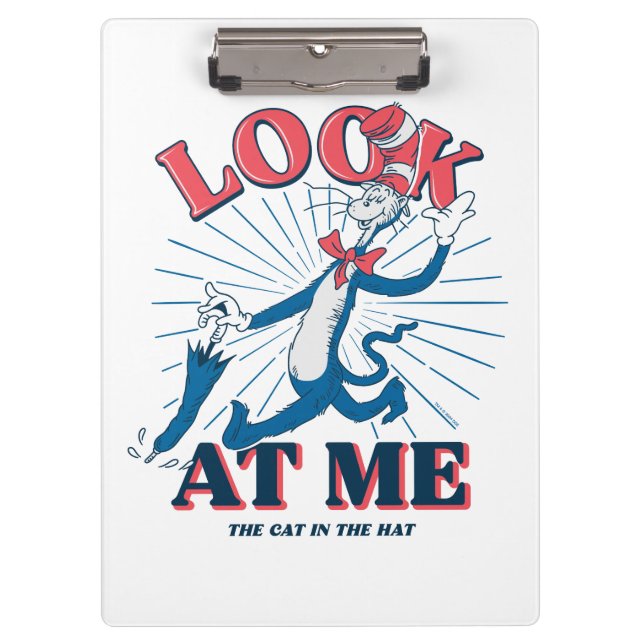 Pranchetas Olhe Para Mim Gato No Chapéu (Frente)