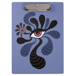 Pranchetas Olho Rosa Duplo Assustador Da Arte Hiponética Psic