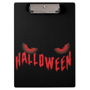 Pranchetas Olhos Assustadores Vermelhos Halloween