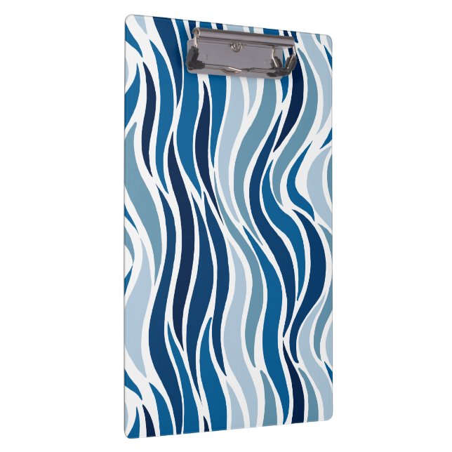 Pranchetas Ondas abstratas em azul (Direita)
