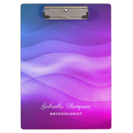 Pranchetas Ondas Abstrato de Gradiente Magenta Roxo Moderno