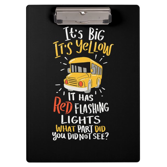 Pranchetas Ônibus Escolar É Grande E Amarelo (Frente)