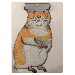 Pranchetas Orange Syrian hamster clipboard 