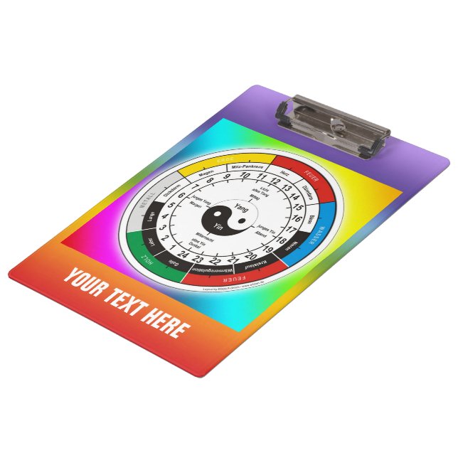 Pranchetas Organização TCM/relógio de órgãos (Inclinado)