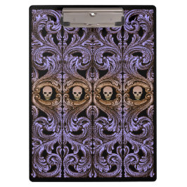 Pranchetas Ornamento Roxo gótico Com Crânio