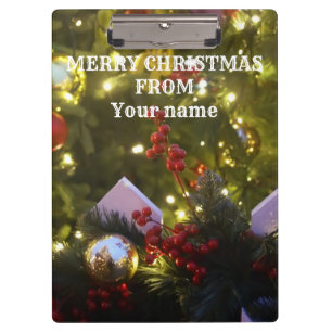 Pranchetas ornamentos de árvores de Natal