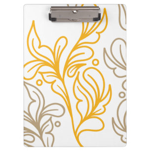Pranchetas Ouro Boho Leaf Design