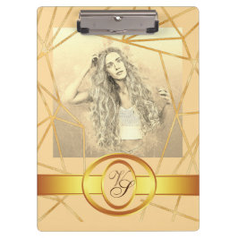 Pranchetas Ouro Geométrico Moça Moda Moderna Elegante #7