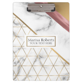 Pranchetas Ouro mármico e rosa de ouro, design de luxo