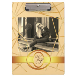 Pranchetas Ouro Rapariga Moda Moderna Vintage Elegante