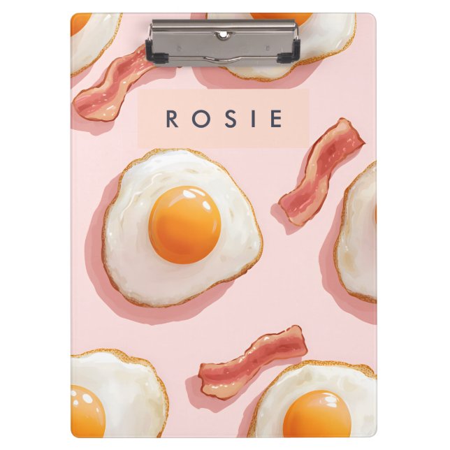 Pranchetas Ovos Pintados Personalizados e Padrões de Bacon (Frente)