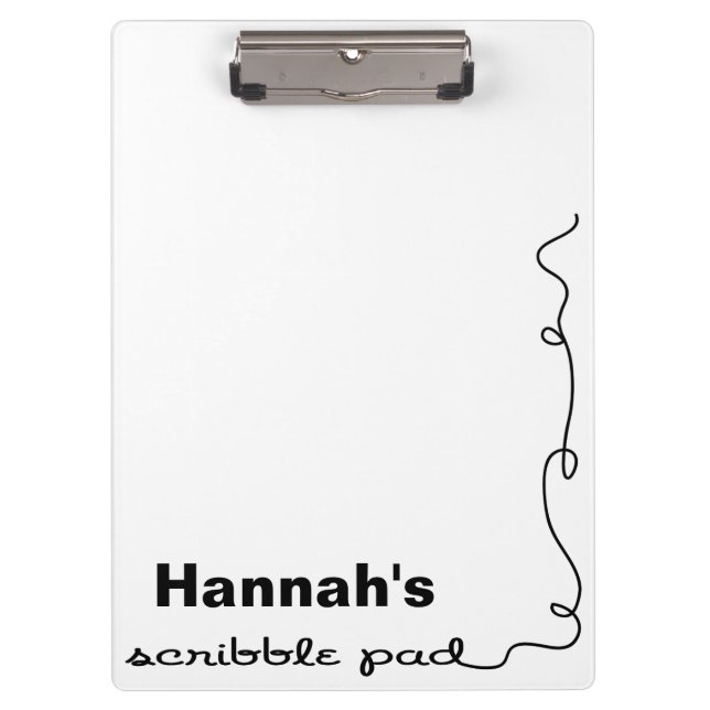 Pranchetas Pad de Scribble Personalizado (Frente)