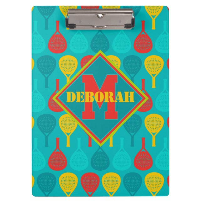 Pranchetas Padel Smash Notes com monograma (Frente)