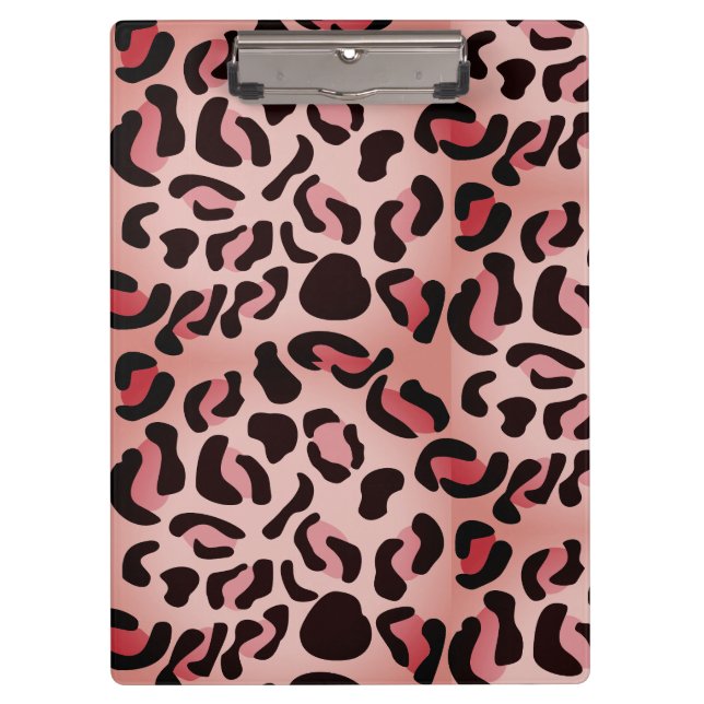 Pranchetas Padrão Animal Moderno de Leopardo (Frente)