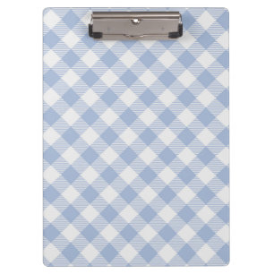 Pranchetas Padrão clássico Gingham azul verificado