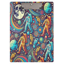 Padrão Colorido do Espachante do Astronauta