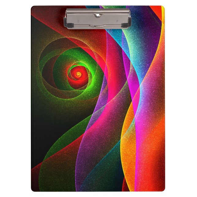 Pranchetas Padrão de Abstrato de Arte Vermelho Verde Laranja  (Frente)