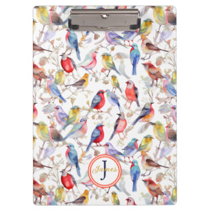 Pranchetas Padrão de Aves Aquáticas com Encantamento de Monog