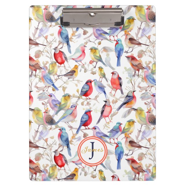 Pranchetas Padrão de Aves Aquáticas com Encantamento de Monog (Frente)