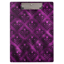 Pranchetas Padrão de Damasco com Glitter Glam Ombre Roxo