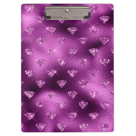 Pranchetas Padrão de Diamantes Brilhantes Glam com Degradê Ro