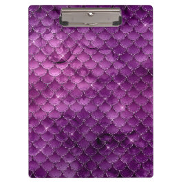 Pranchetas Padrão de Escamas de Sereia Glam Ombre Roxo