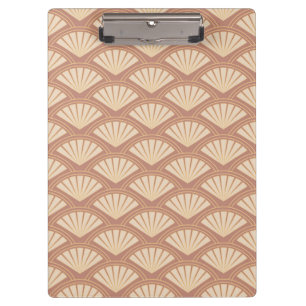 Pranchetas Padrão de estilo Art Deco na cor rosa
