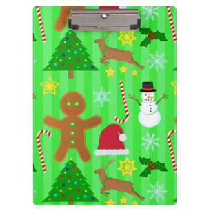 Pranchetas Padrão de Feriado de Colagem de Natal Bonito