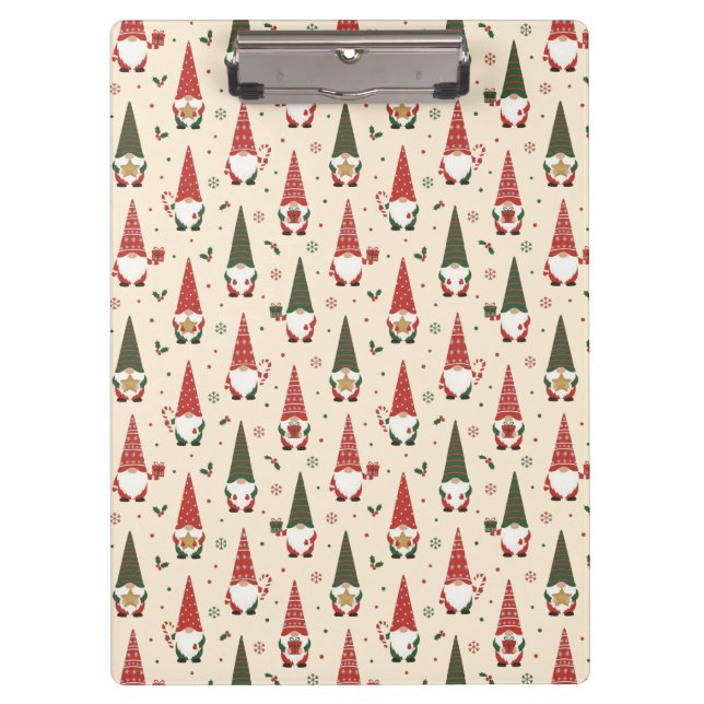 Pranchetas Padrão de festa de Gnome de Natal (Frente)