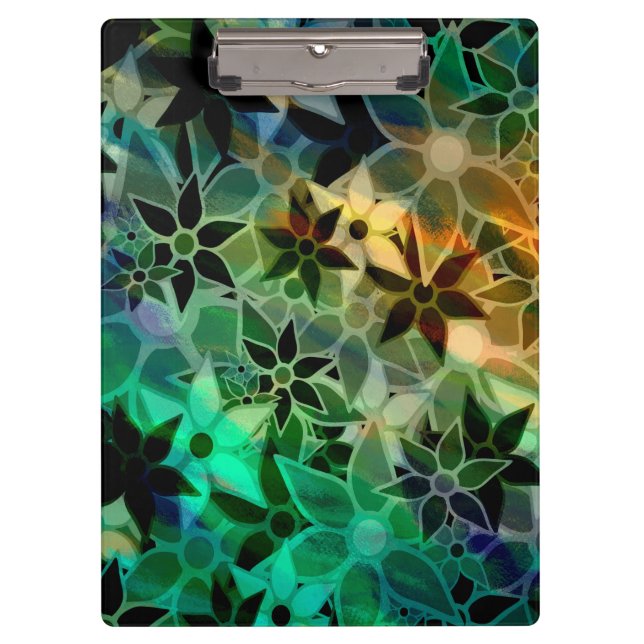 Pranchetas Padrão de Flor de abstrato Art (Frente)