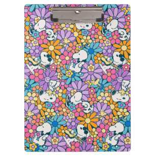 Pranchetas Padrão de Flor de Esnoopia e Woodstock