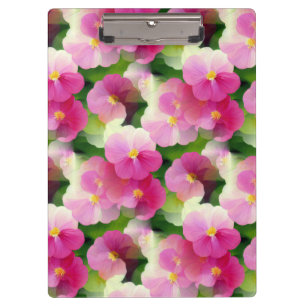 Pranchetas Padrão de Flor Elegante, Rosa e Branco