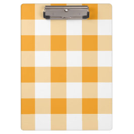 Pranchetas Padrão de Gingham Amarelo
