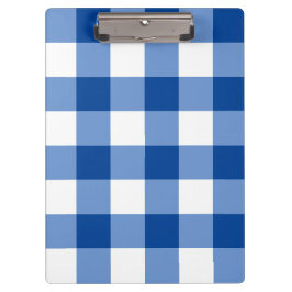 Pranchetas Padrão de gingham azul