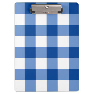 Pranchetas Padrão de gingham azul