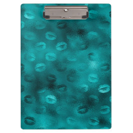 Pranchetas Padrão de Lábios com Glitter Glam Ombre Verde Água